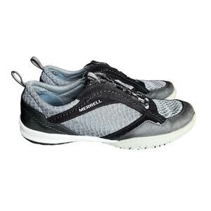 Merrell Womens Hiking Shoes Sneakers Black and Gray Size 7.5